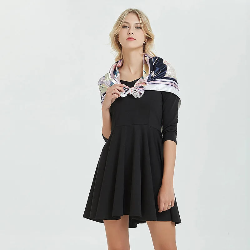 Новый дизайн 2020 брендовые шелковые шарфы летние женские шали и палантины