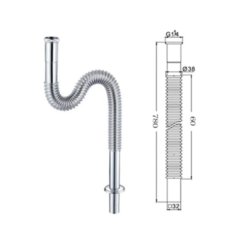 Дренажные канализационные трубы сантехника для кухни ванной выдвижной выход