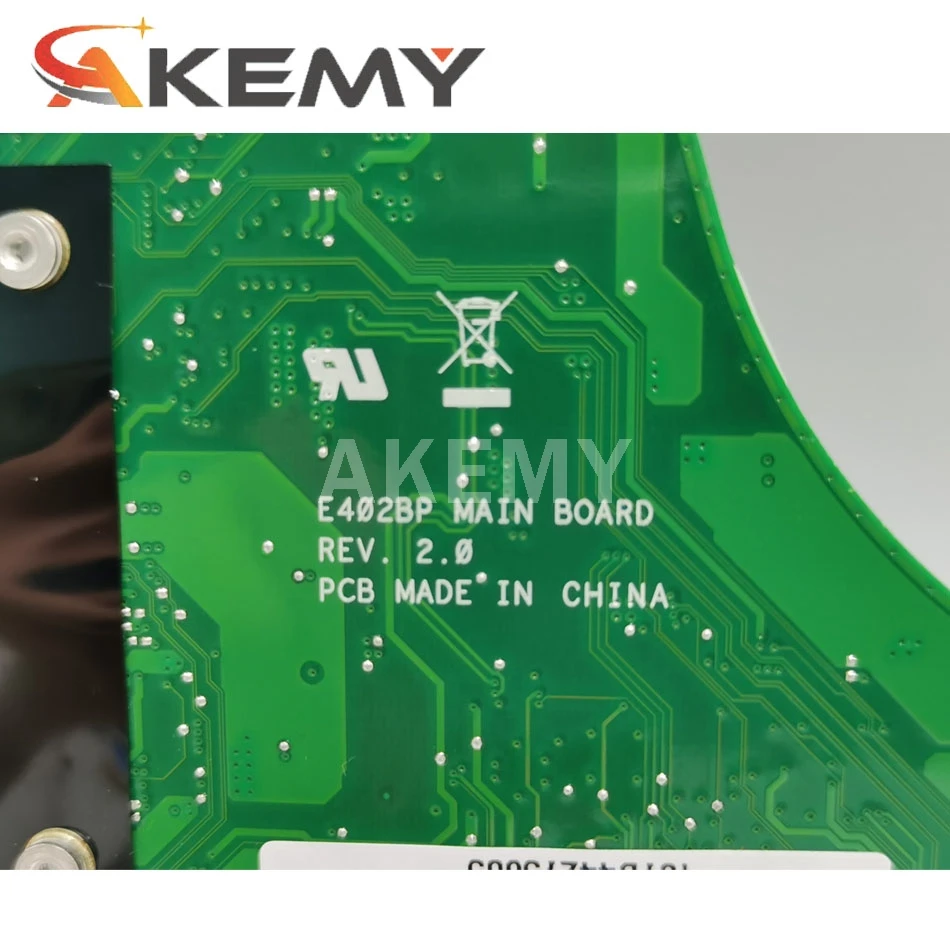 akmey e402ba with a6 cpu 8gb ram mainboard for asus vivobook e402 e402b e402ba e402bp laotop mainboard e402ba motherboard test free global shipping