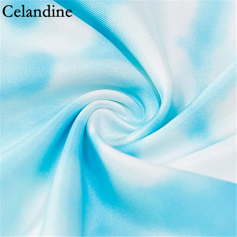 

Celandine Autumn 2020 Long Sleeve Tie Dye Rompers Deep V Neck Playsuit Elegant Elastic Women Clothing Fashion Casual Sportwear