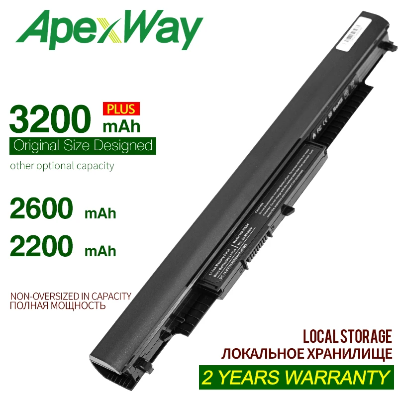 

ApexWay 4Cell Laptop Battery for HP Pavilion 14-ac0XX 15-ac0XX,HSTNN-PB6S HSTNN-PB6T HS03 HS04 807611-831 807612-831 255 245
