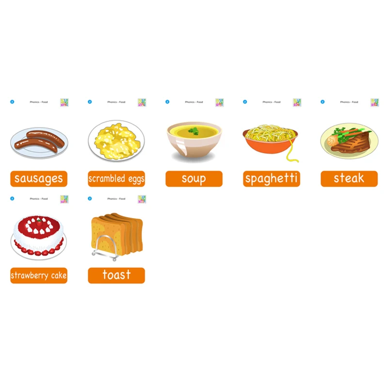 27 шт. Монтессори английская еда Слово карты памяти игры для детей флэш-карты