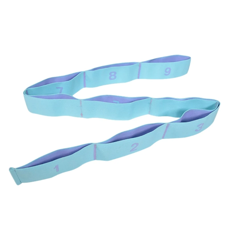

Yoga Pull Strap Belt Elastic Latin Dance Stretching Band Loop Yoga Pilates Bands X3UA