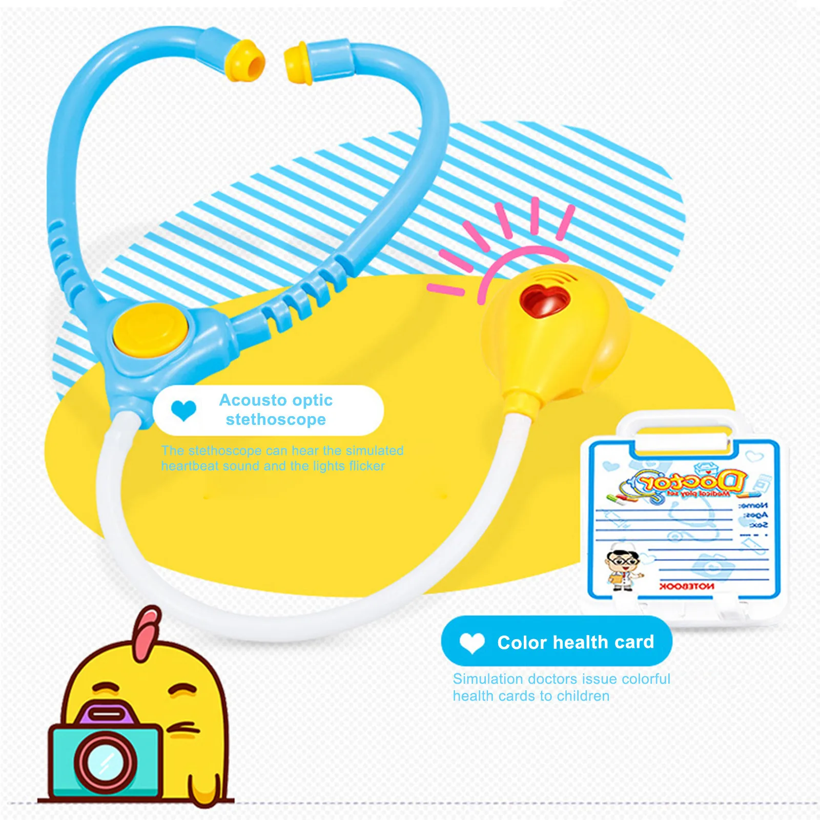 

New Game House Simulation Happy Simulation Play House Small Clinic Medicalrole-Playing Doctor Kit Set Children's Party Game Toys