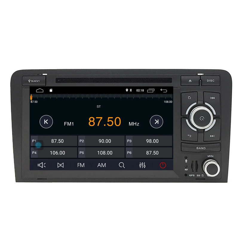 Android 9,0 Авторадио встроенный CarPlay gps навигация совместима с для Audi A3 8P S3 2003-2011 RS3 автомобильный стереоплеер головное устройство