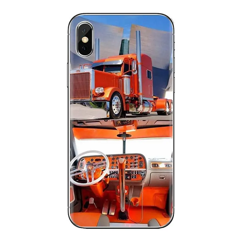 Для samsung Galaxy S2 S3 S4 S5 мини S6 S7 край S8 S9 Plus Note 2 3 4 5 8 Coque Fundas Чехлы грузовики peterbilt
