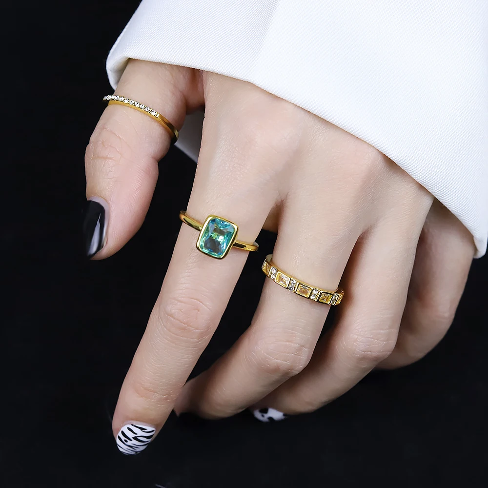 

3 шт./компл. модное женское позолоченное инкрустированное кольцо, свадебное модное темпераментное популярное Новое Стильное ювелирное изде...