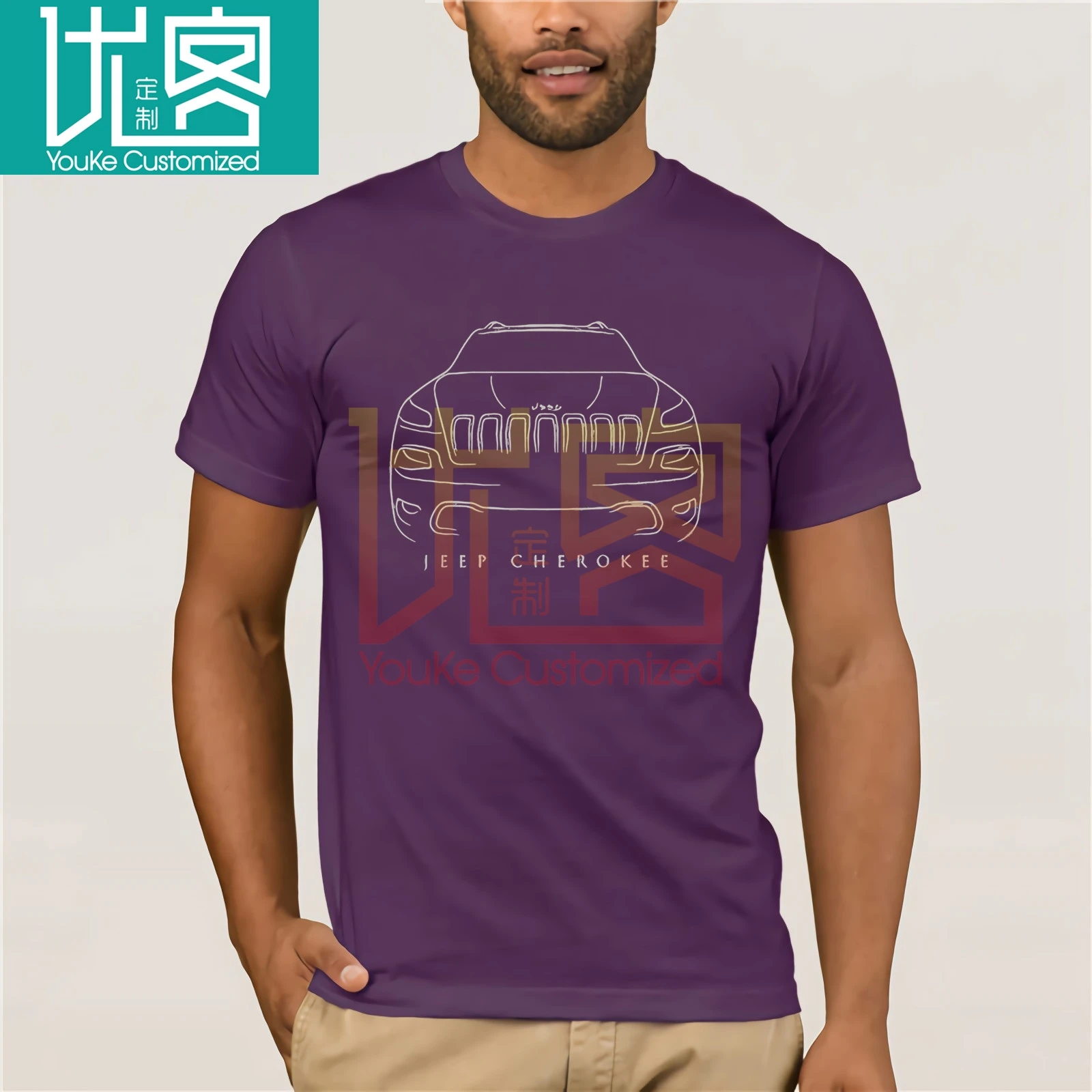 Jeeps Cherokee Kl - Stencil T-Shirt | Мужская одежда