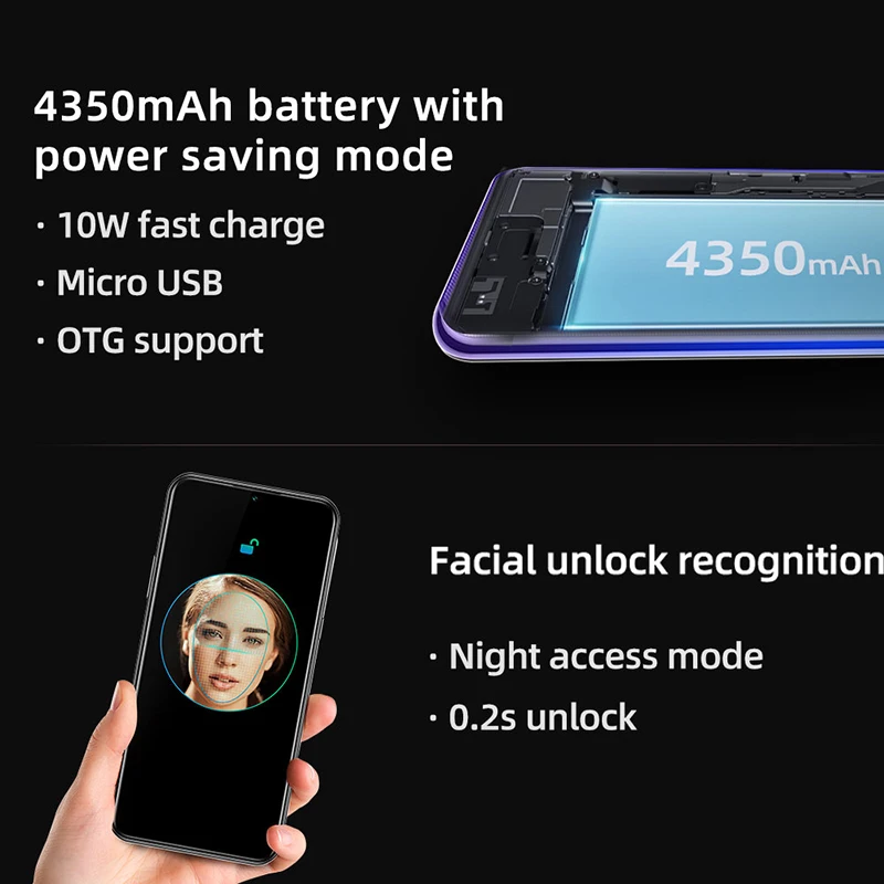 Мобильный телефон DOOGEE X95 экран 6 52 дюйма Android 10 4G LTE тройная камера 13 МП соотношение