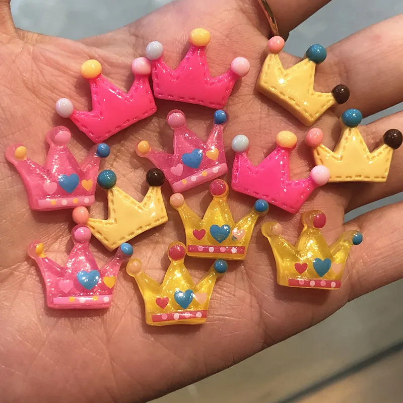 10 шт. оптовая продажа разноцветные аксессуары значок императорской короны из