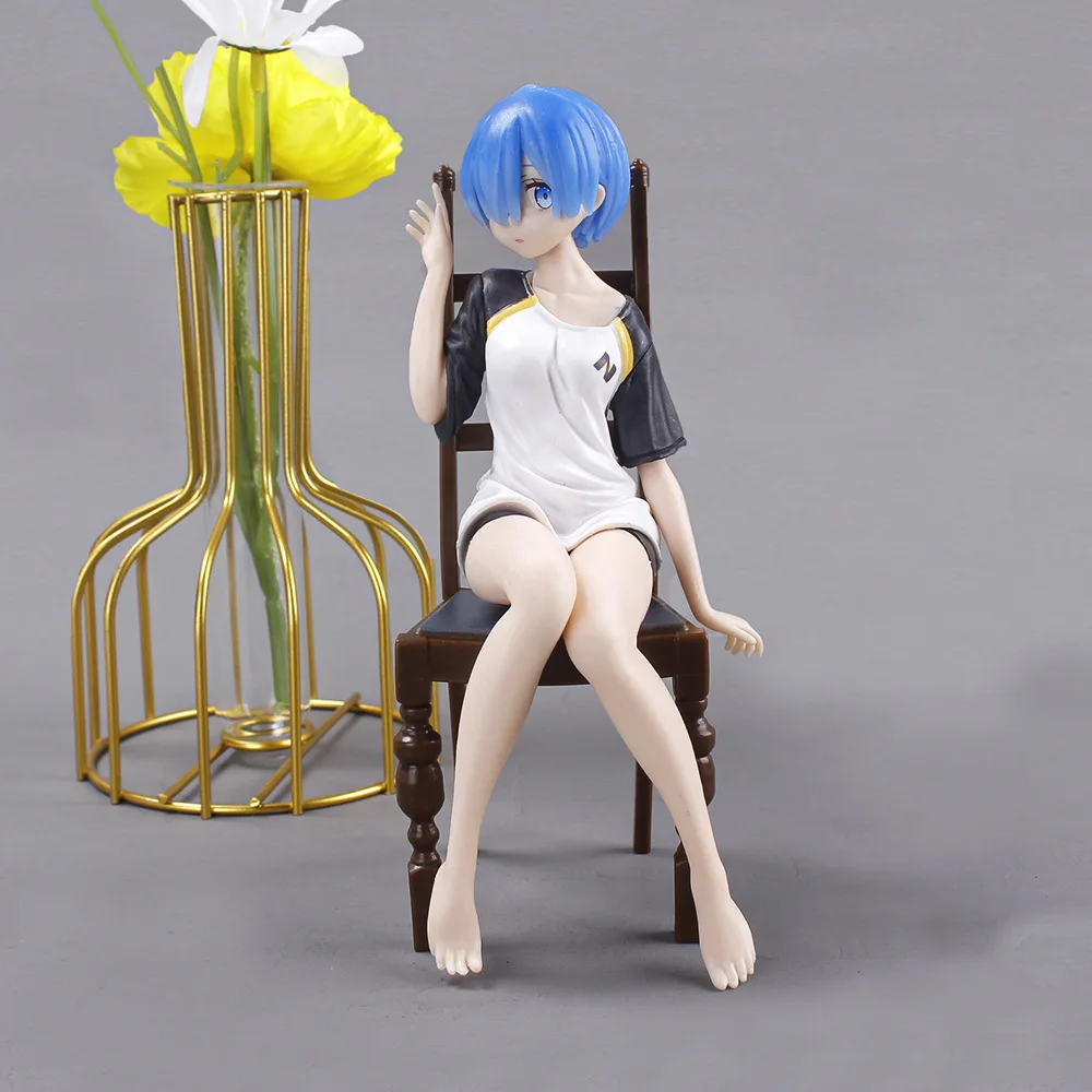Новинка пижама из аниме Re:Life in A Different World From Zero Ram Rem с стулом фигурка куклы ПВХ