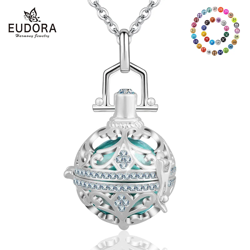 Круглая Подвеска Eudora Harmony Bola Кристальный медальон 18 мм подходит для