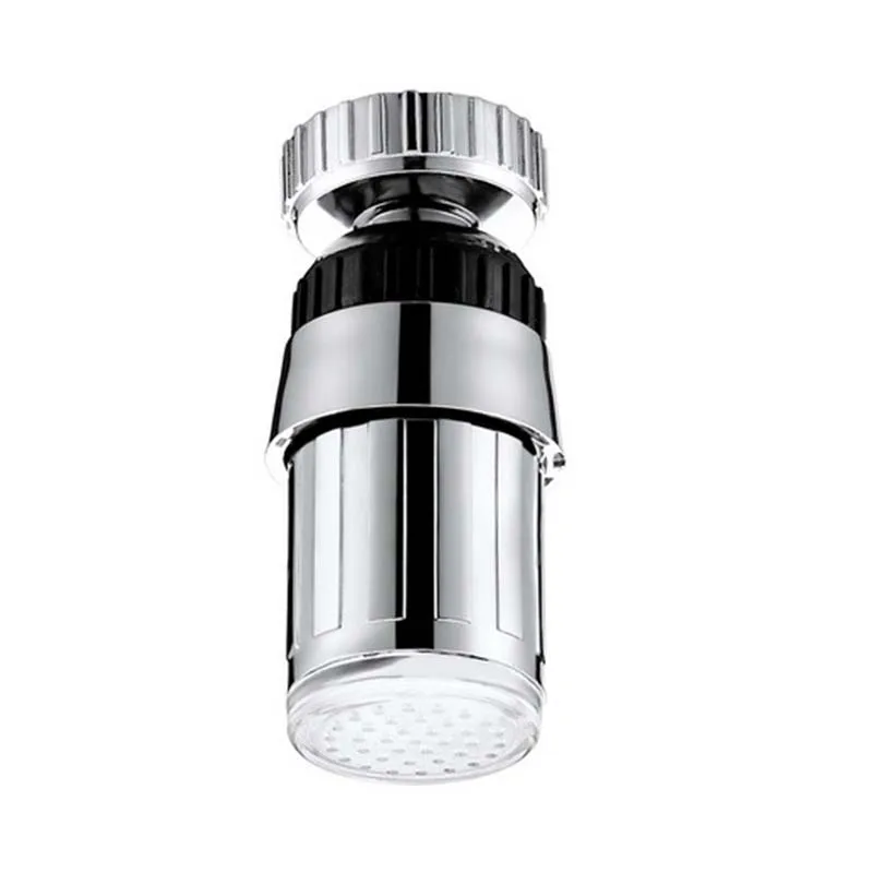 22mm Temperature control 360 degree rotating color change faucet universal splash filter internal thread interface Bathroom 2020 |