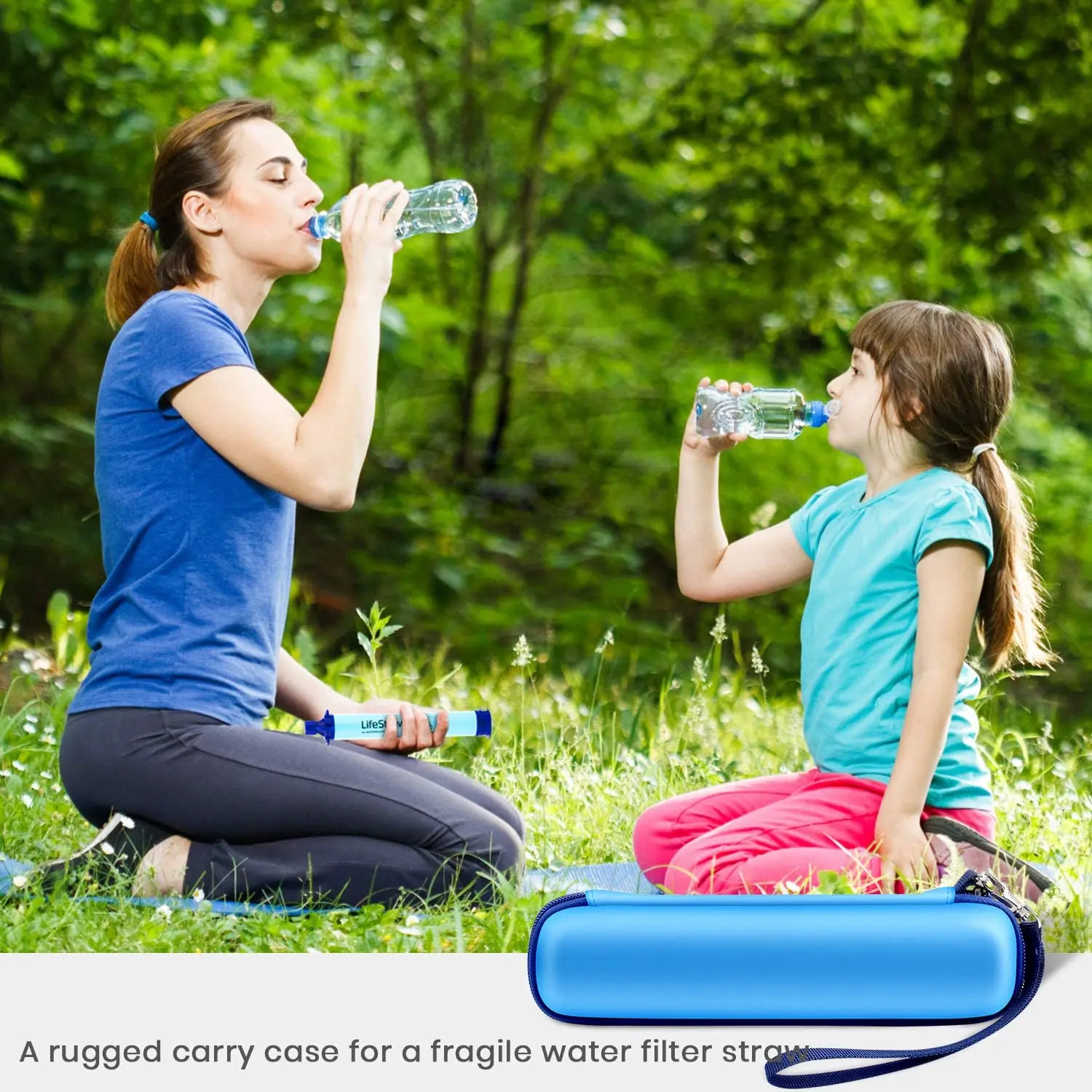 Чехол для водяного фильтра кемпинга из спасательной соломы стальной