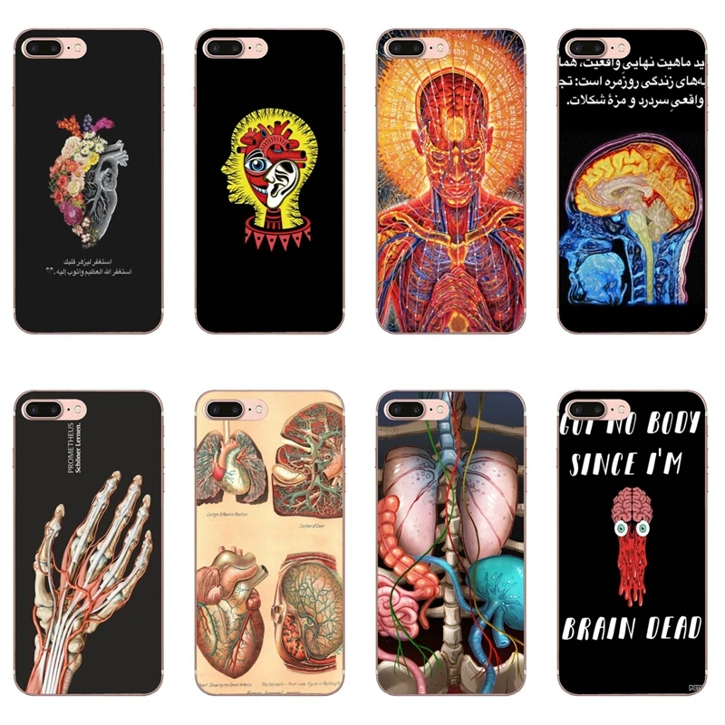Медицинский чехол для мозга человеческих органов Samsung Galaxy J8 J7 J5 Prime pro J3 A7 A5 A3 2018 2017