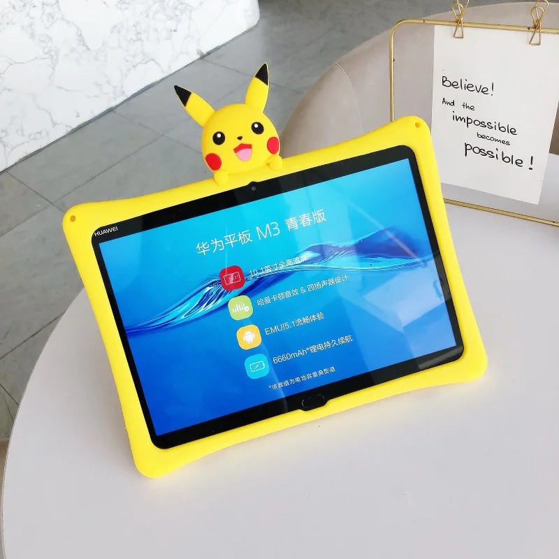 

Детский мультяшный чехол для Huawei Mediapad M6 10,8 дюйма 2019 мягкий нетоксичный силиконовый защитный чехол для планшета с подставкой Чехол + ручка