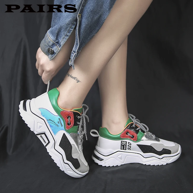 Женские кроссовки на платформе массивные Яркие с вулканизированной подошвой