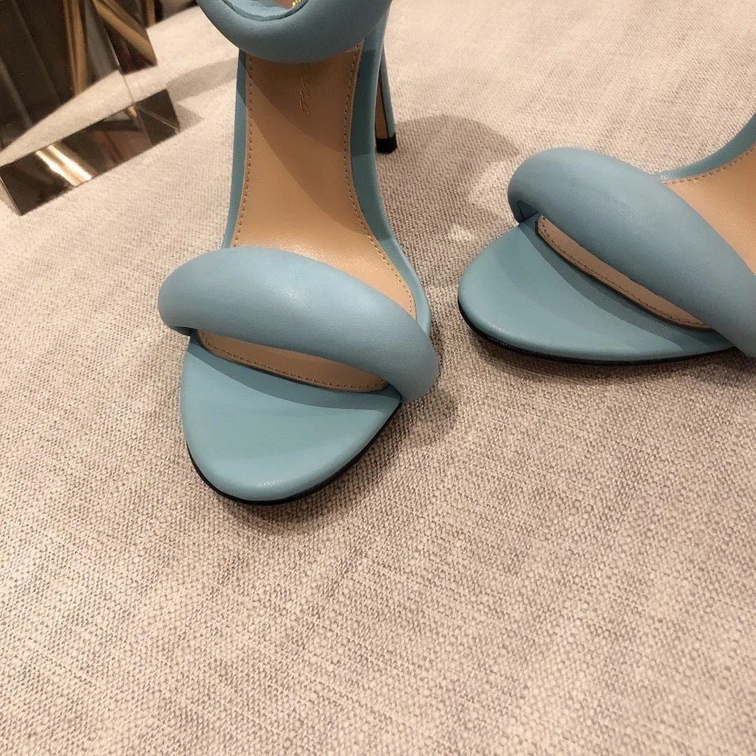 

Super High Thin Heel Sandals Women 10.5cm Leather High Quality Open Peep Toe Puffy Lady Wedding Party Shoes Women Zapatos De Muj