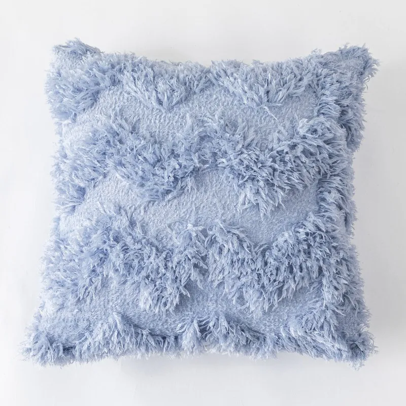 45*45 см плюшевый чехол для подушки перо Бархатная подушка с кисточками автомобиля