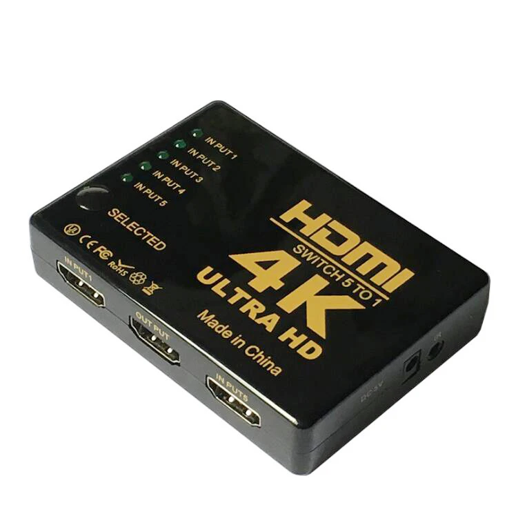 1 4 V мини Коммутатор HDMI 3D 1080p 5x1 5 портовый 4K переключатель сплиттер с