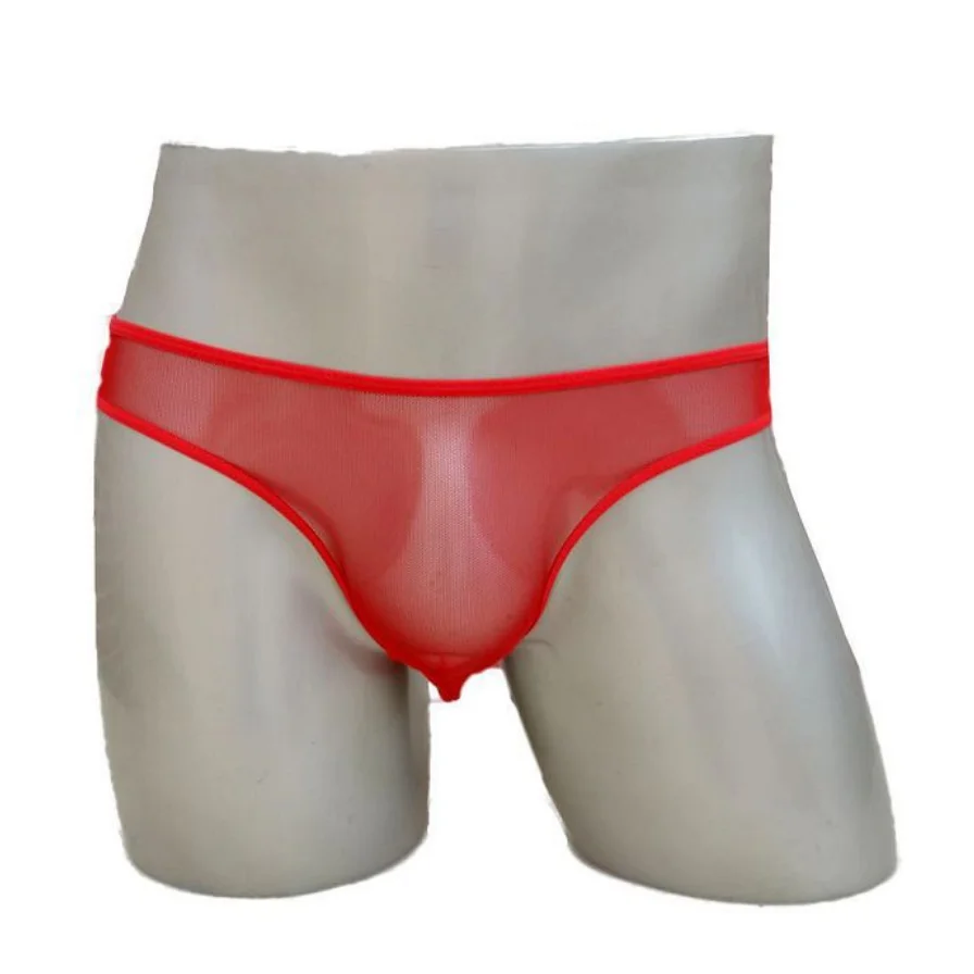 Трусы сетчатые мужские прозрачные сексуальное нижнее белье M-XL |