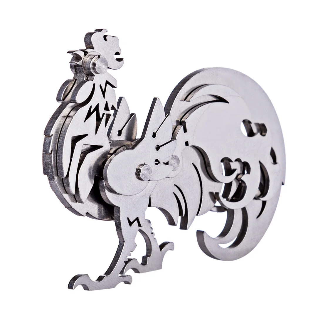 Головоломки металлический петух 3D нержавеющая сталь DIY собрать съемная модель