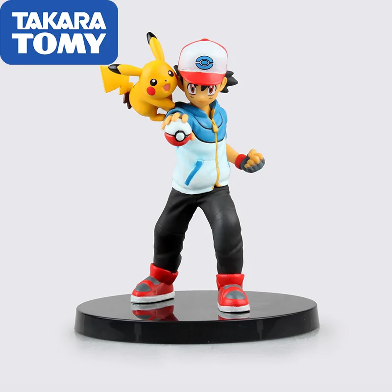 TAKARA TOMY Покемон Оригинальная фигурка кукла Эш Кетчум Пикачу Детские