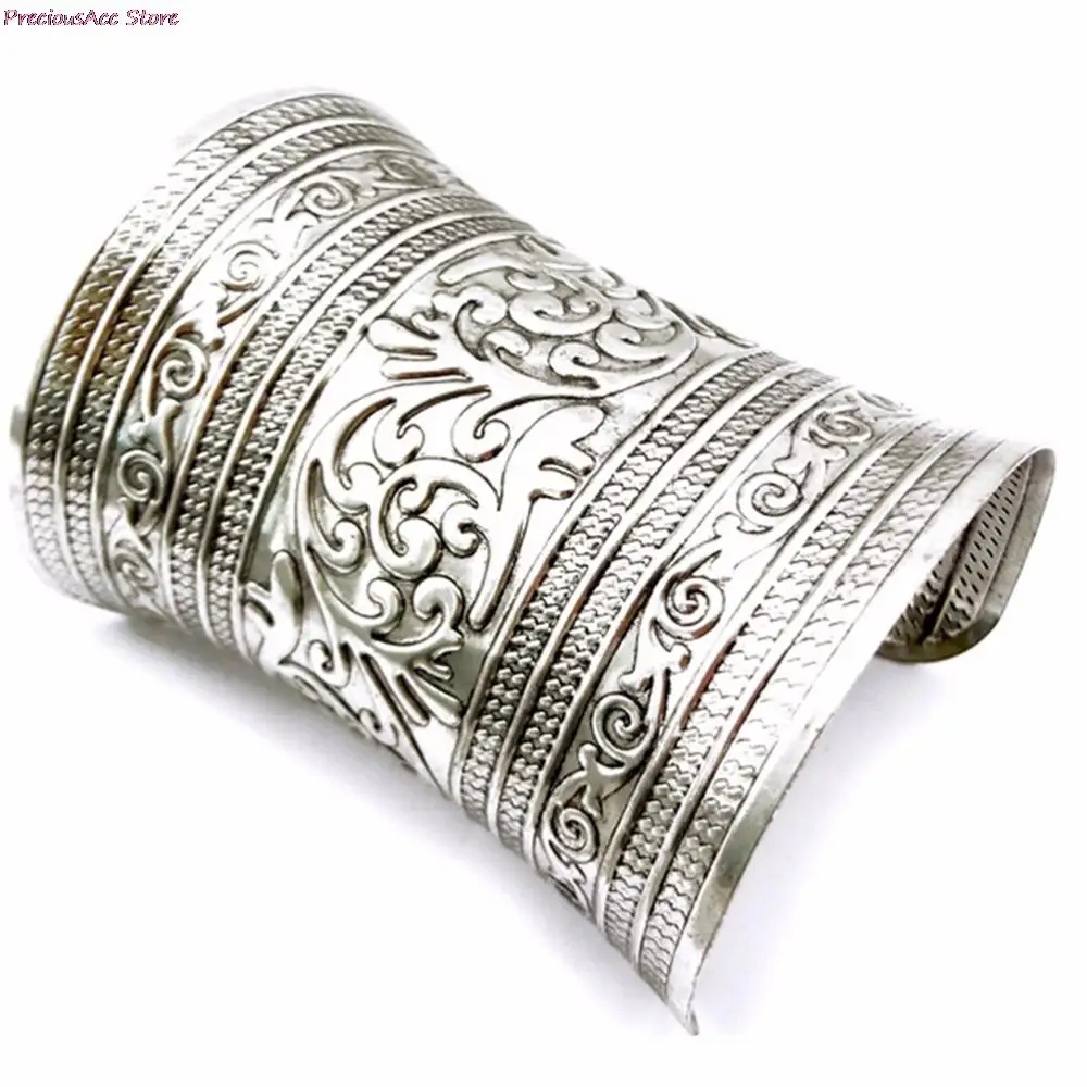 1 шт. модный Для женщин панк металлический в готическом стиле с длинным широким