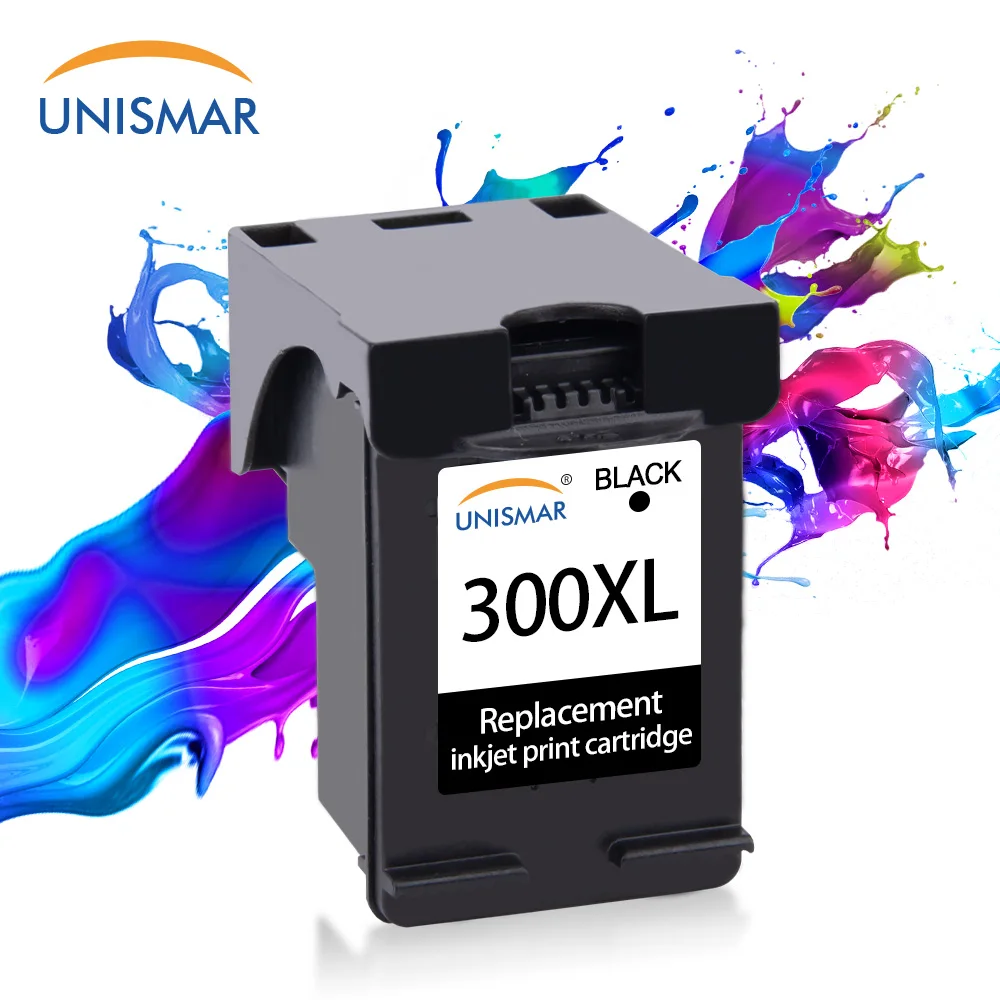 Черный картридж Unismar 300XL для HP 300 XL чернильный Deskjet D1660 D2500 D2560 D2660 D5560 F2420 F2480