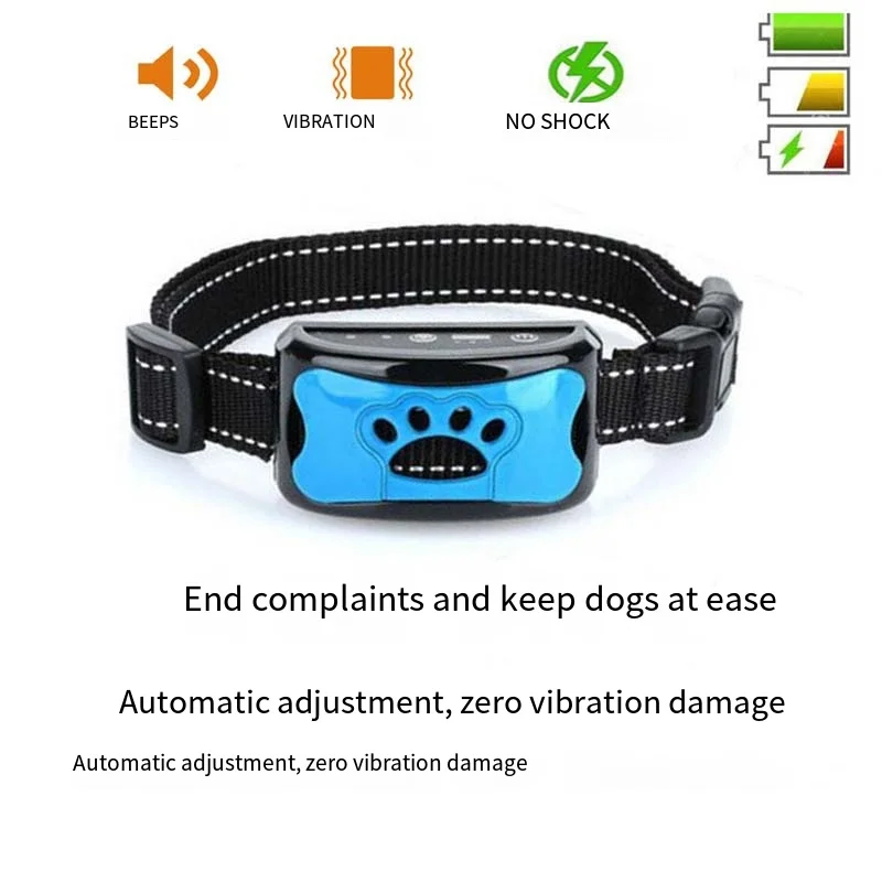 

Pet Dog Anti Barking Device USB Electric Ultrasonic Dogs Training Collar Dog Stop Barking Vibration Anti Bark Collar Dropship
