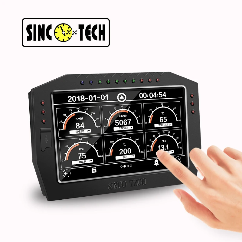 

DO909 Sinco Tech Car Racing Dashboard Датчик дисплея Комплект ЖК-экрана