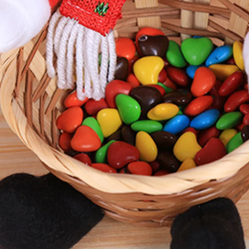 Рождественская корзина для конфет контейнер хранения Рождественское украшение