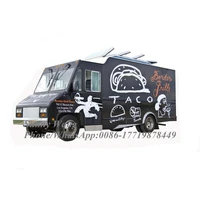 classic vintage street electric food truck trailer mobile kitchen vending machine snack coffee hot dog fast food cart