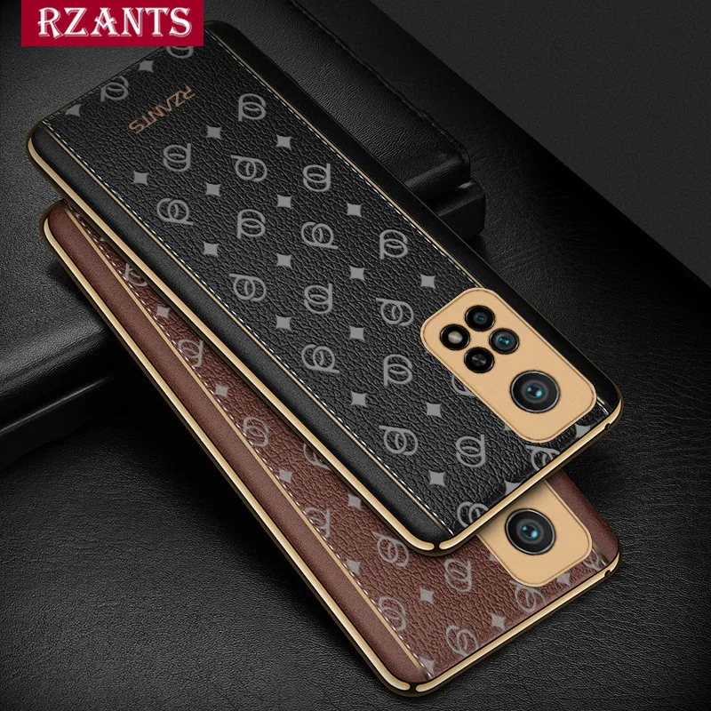 

For Xiaomi Mi 10T Pro Case Ultra Thin Electroplate Leather Business Cover for Xiaomi Mi 10T Case Rzants