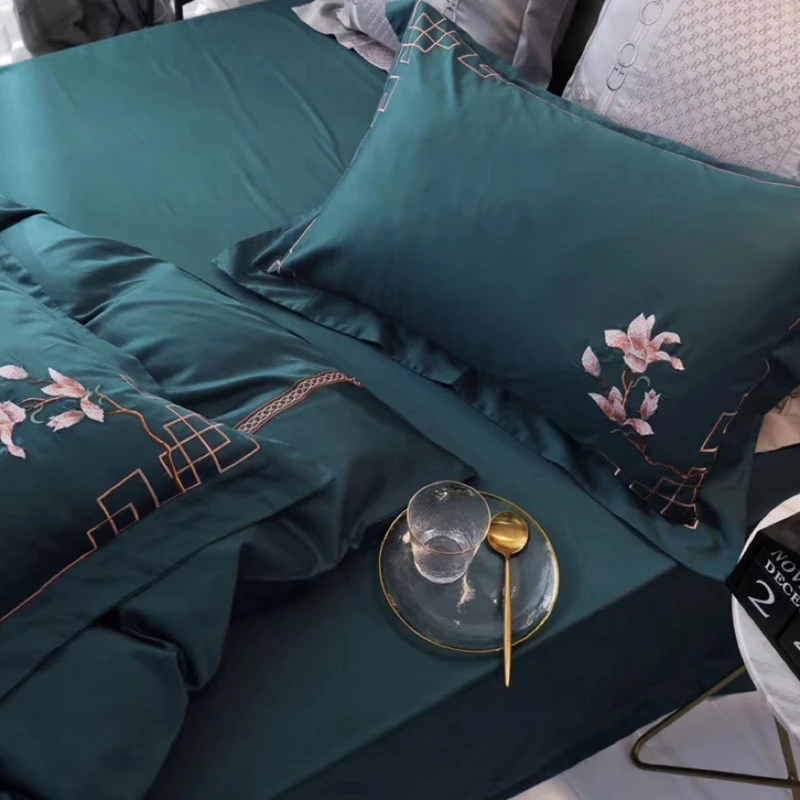 Роскошный комплект постельного белья из египетского хлопка в китайском стиле с