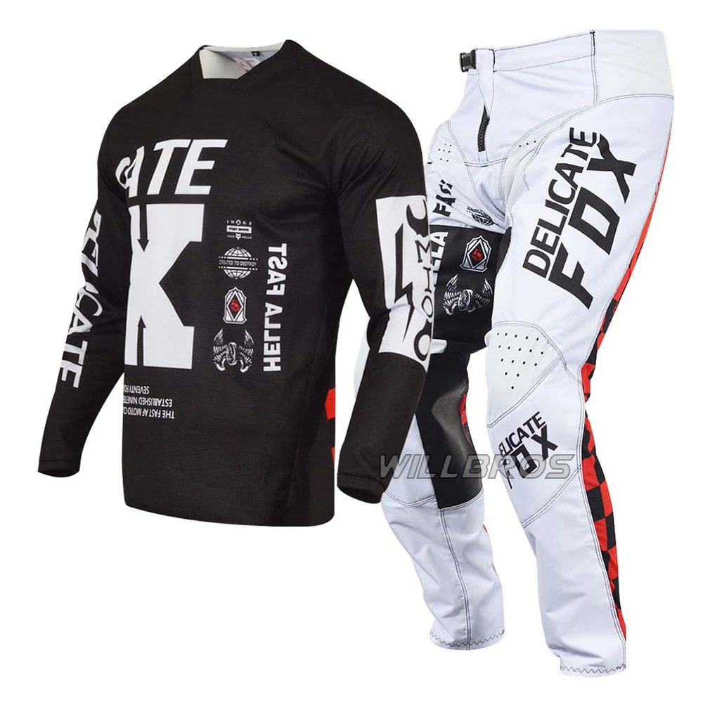 

Delicate Fox 180 ILLMATIK Gear Set Mountain Bicycle Offroad Jersey Pants Motocross Racing Outfit Suit Adult Kits For Men
