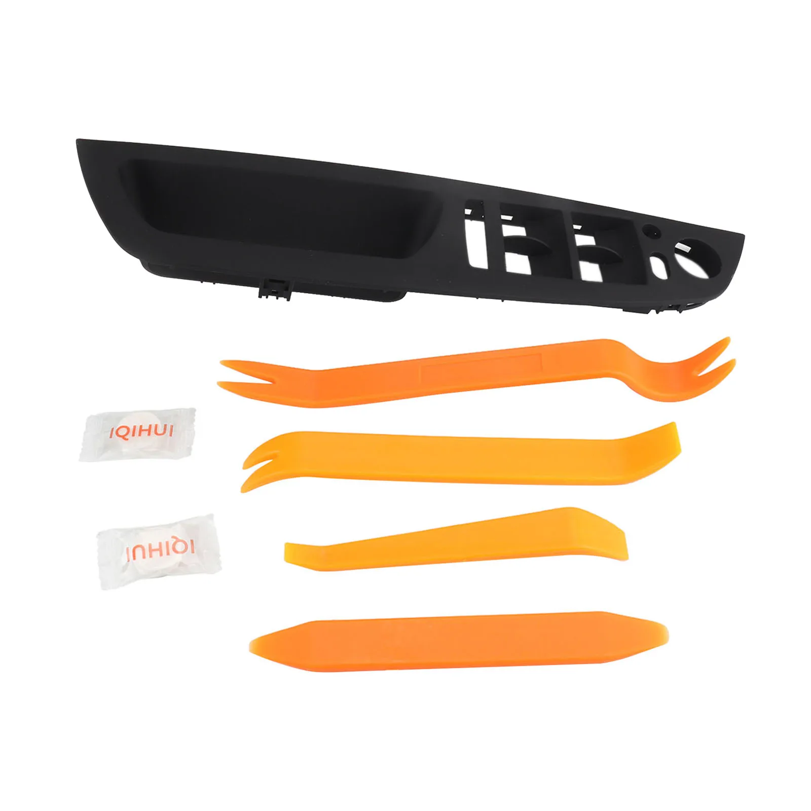 

Car Interior Door Handle Panel Trim Cover Replaces for BMW X6 E71 2008-2014 Black Accessories