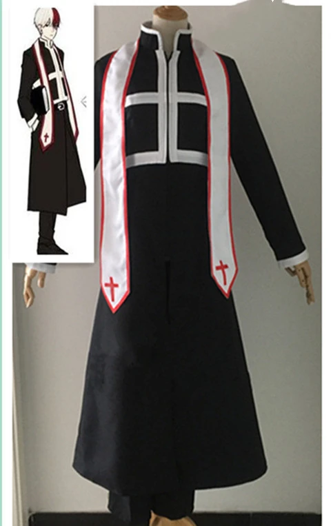 

Anime My hero academia Todoroki Shoto cosplay Costume uniform with wig can custom made halloween costume for women/men