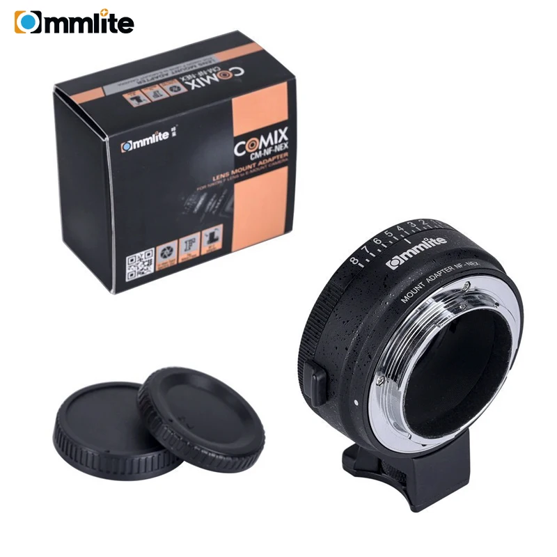 Commlite CM-NF-NEX Manual Focus Lens Mount Adapter Ring for Nikon G F A I S D to use Sony NEX E Cameras | Электроника