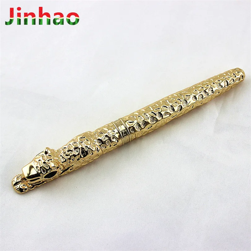 Новинка Jinhao Cheetah полностью Металлическая золотая ручка на роликах Роскошная