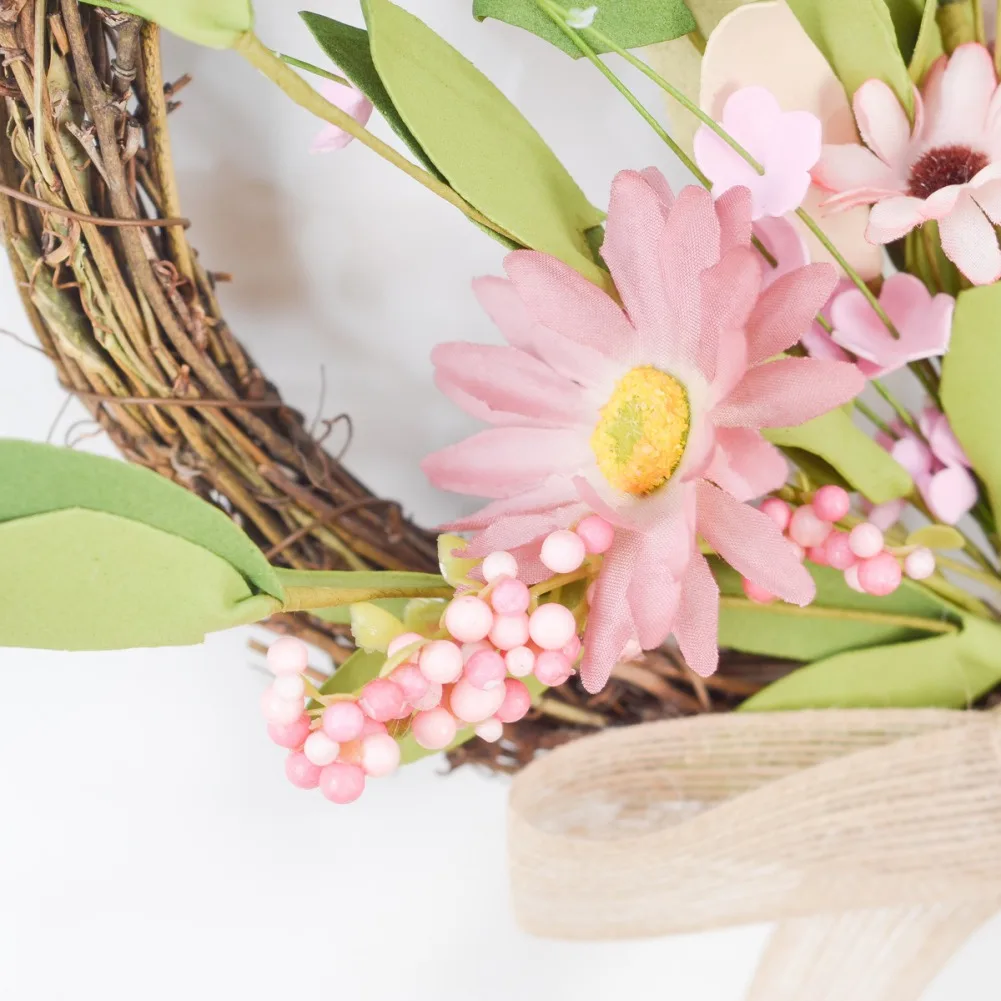 

DIY Rattan Wreath Wedding Household Living Room Party Pendant Wall Decor EVA Small Daisy Star Hanging Ornaments Birthday Gifts