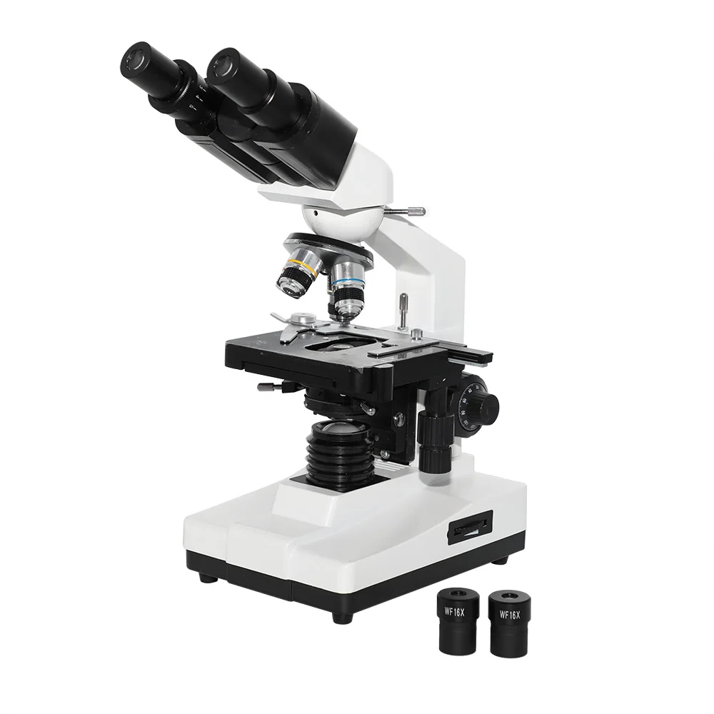 

Монокулярные/Бинокулярные/тринокулярные Биологические микроскопы 40X-1600X со светодиодсветильник кой для детей, студентов, рождественский п...