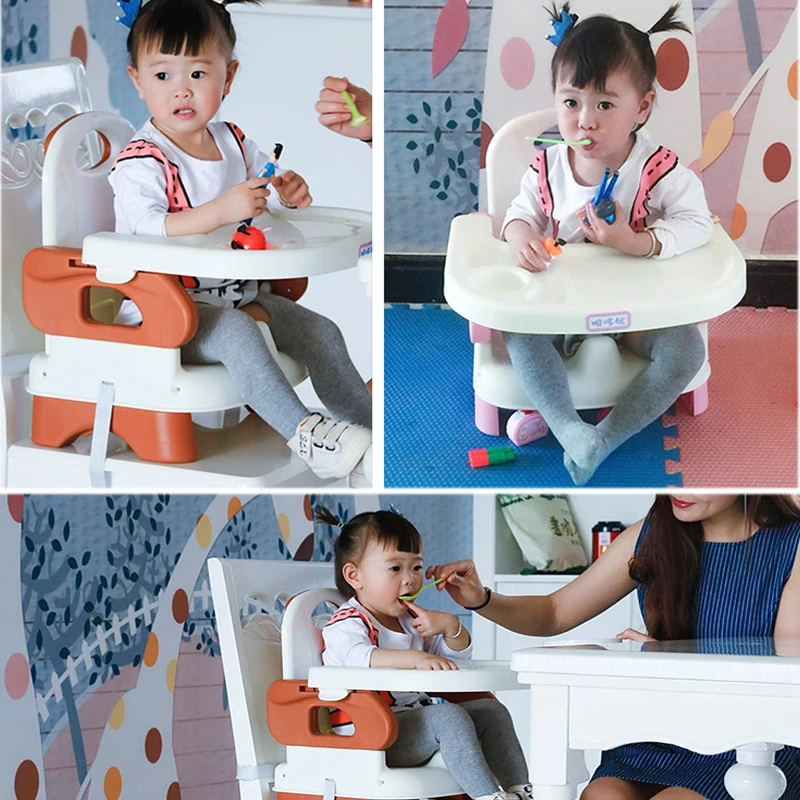 Детское кресло портативный детский бустер высокий стул со столом складной
