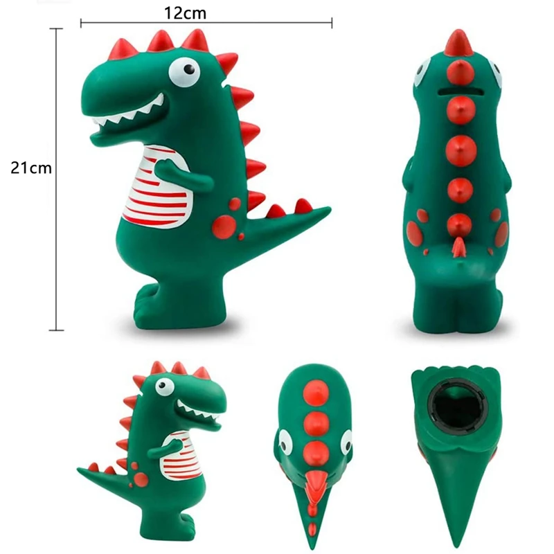 Копилка Детская копилка с зеленым динозавром из мультфильма Противоударная для