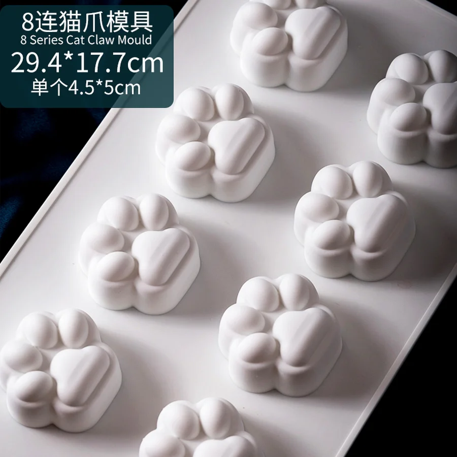 Кошачий коготь мусс форма для выпечки пуддинг силиконовая Резина Мини Маффин
