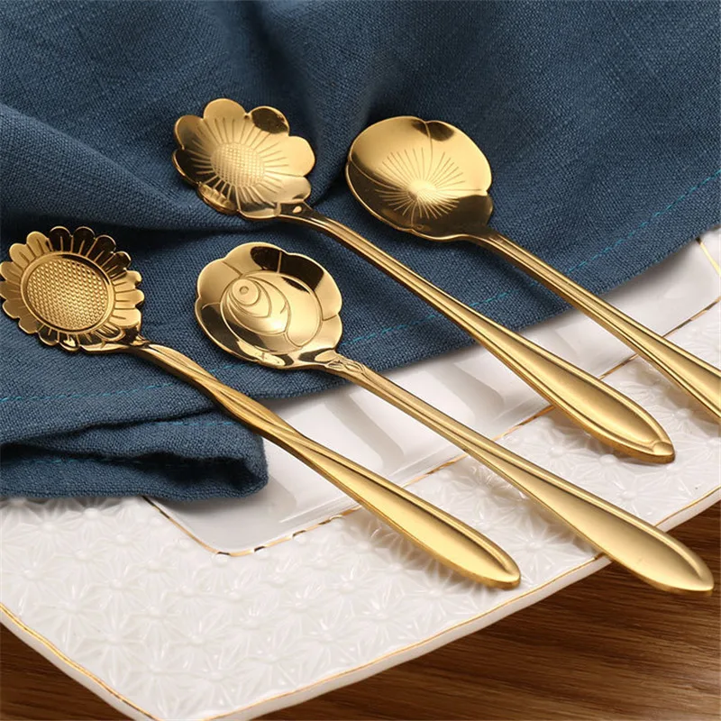 Ложка для кофе из нержавеющей стали Soffe 4 шт./компл. | Дом и сад