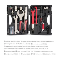 18 in 1 profession bicycle repair tools kit box set multi mtb tire chain repair tool spoke wrench kit hex screwdriver bike tools