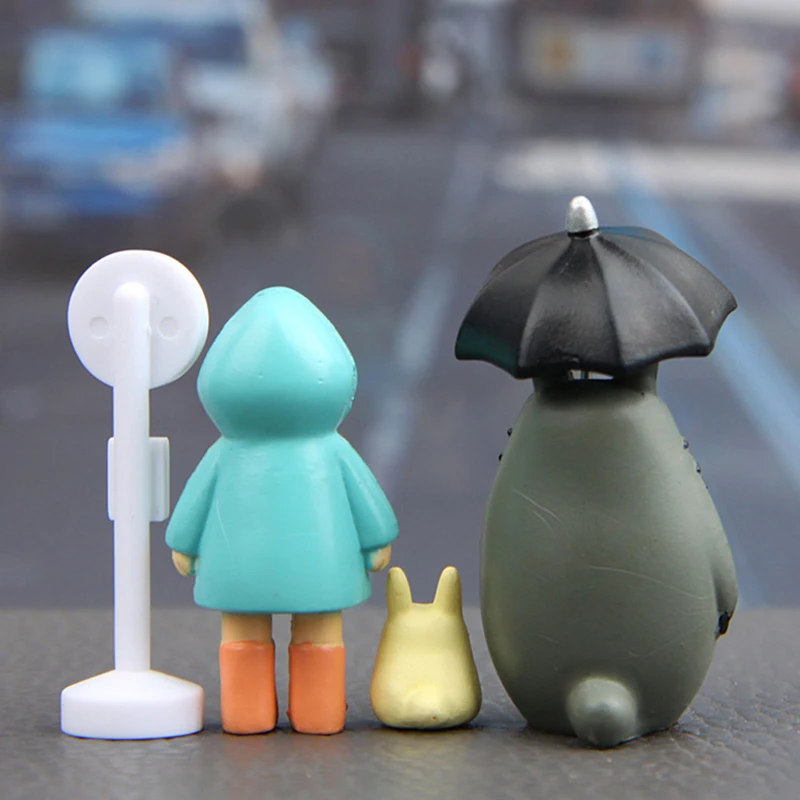 1Set Hayao Miyazaki Mini Garden PVC Action Figures Kids Toys Anime My Neighbor Totoro Figure Toy Statuette Decor | Дом и сад