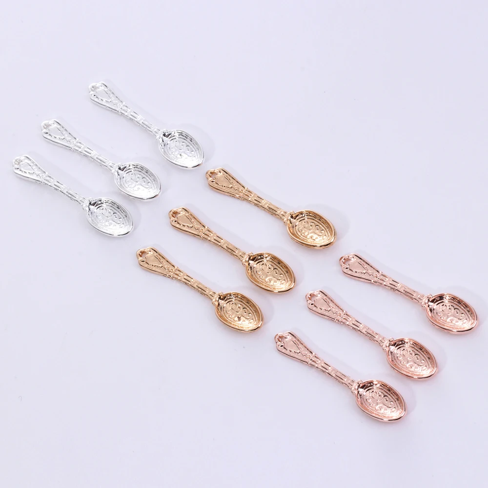 Браслет ложка и подвеска в виде ожерелья DIY фурнитура из цинкового сплава