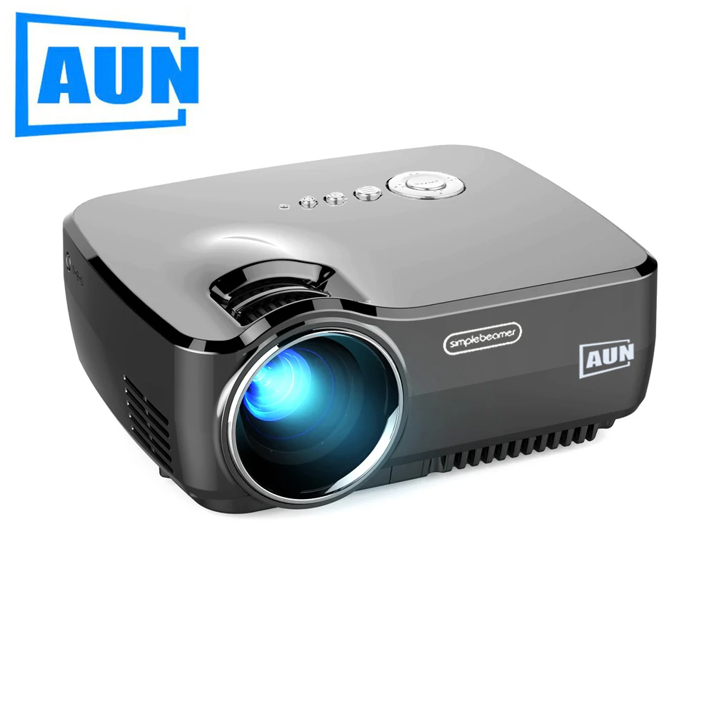 100% Аутентичный AUN цифровой проектор развлекательный домашний кинотеатр